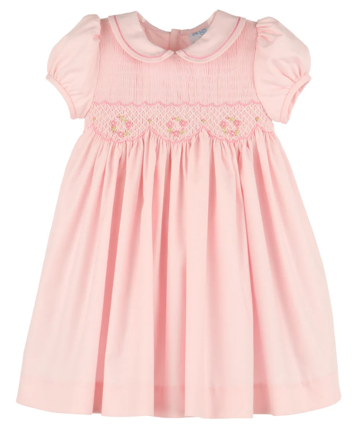 Classic Full Smock Dress - Pink -Toddler
