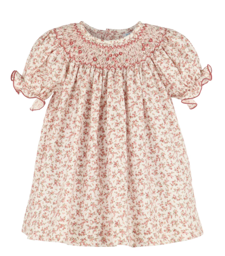 Terracotta Floral Smock Bishop, Rose