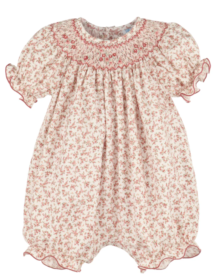 Terracotta Floral Smock Bubble, Rose