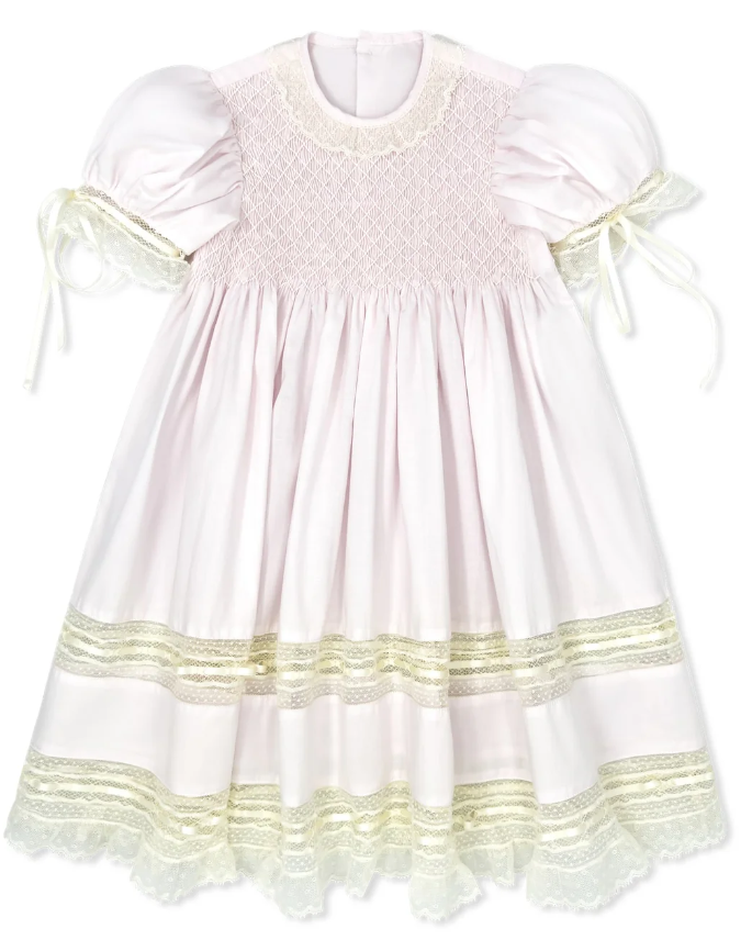 Margaret Dress Spring Pink Swiss Dot