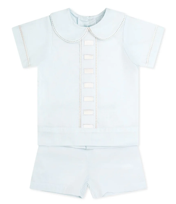 Nate Short Set Blessings Blue Batiste