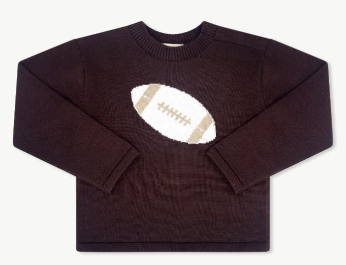 Bridgeport Brown Football Sweater