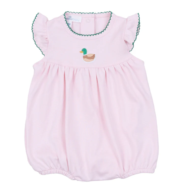 Mini Mallard Emb Pink Bubble