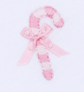 Sweet Peppermint Emb Ruffle Footie