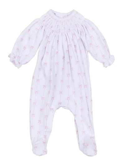 Amelia's Classic Bishop Footie - Pink