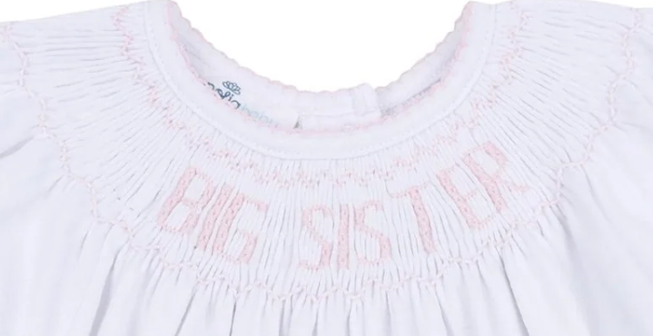 Big Sisiter Pink Smocked Dress