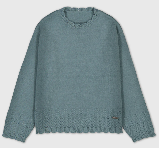 Smooth Knit Sweater - Sage - Tween