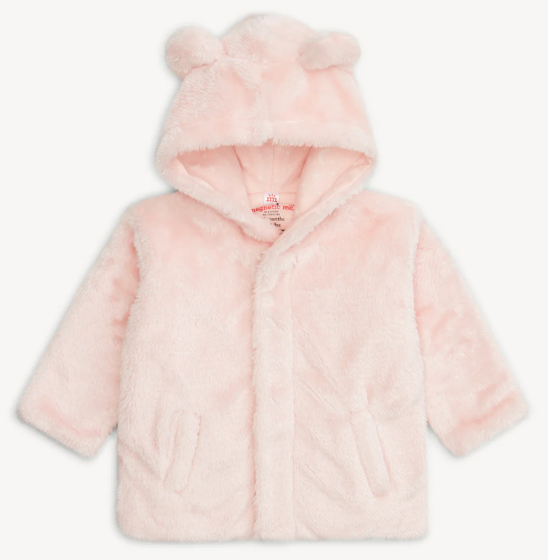 Pink Minky Bear Jacket