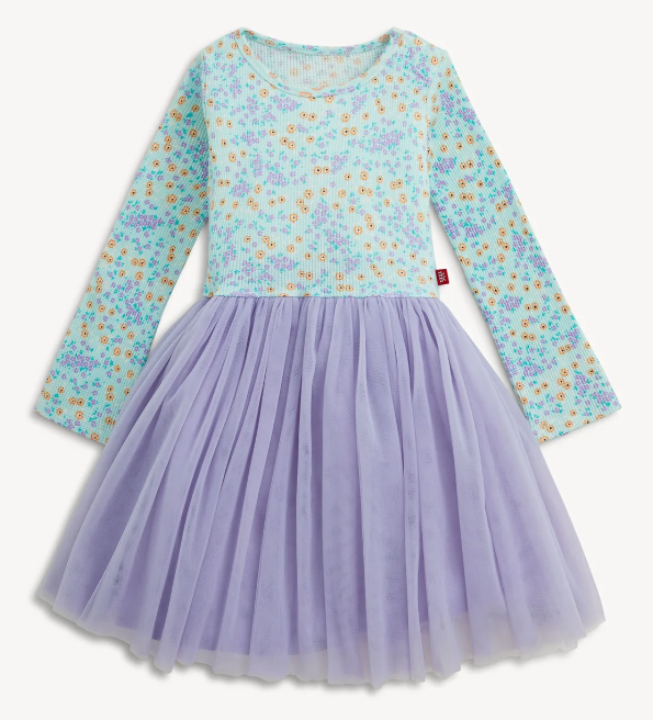 Waffle Green Floral Tutu