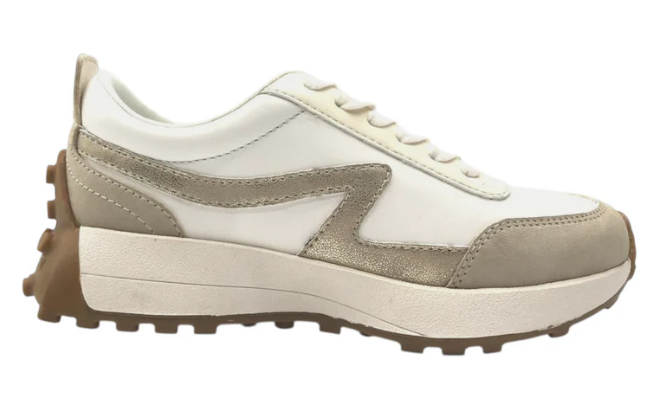 Samyra White/Taupe Sneaker
