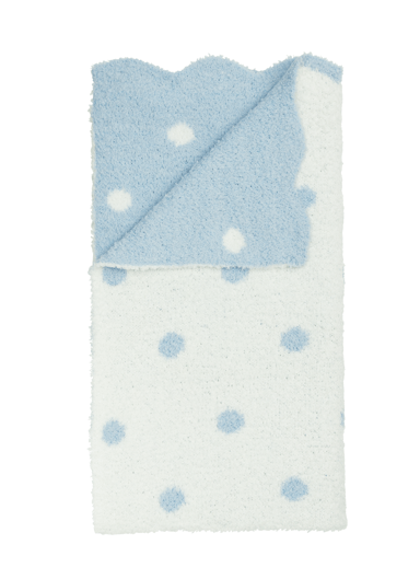 Blue Dot Chenille Blanket
