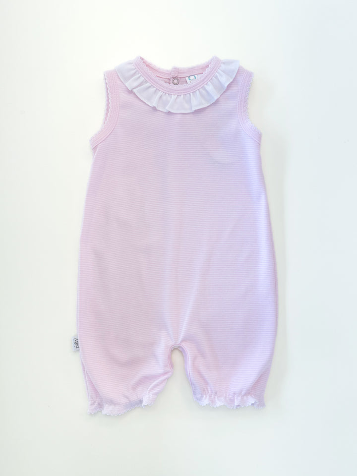 Pink Stripe Romper