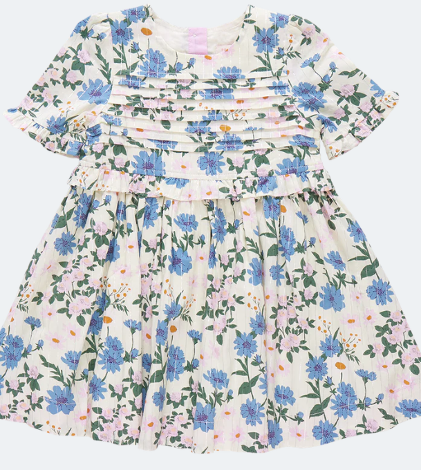 Raquel Melon Daisy Floral Dress