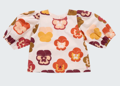 Dana Autumn Pansies Top