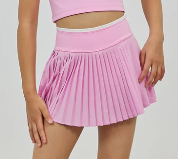 Pleated Petal Pink Tennis Skirt