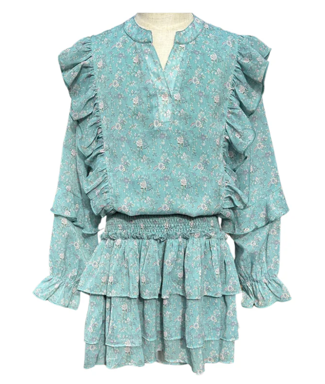 Campbell Dress - Whimsy Teal
