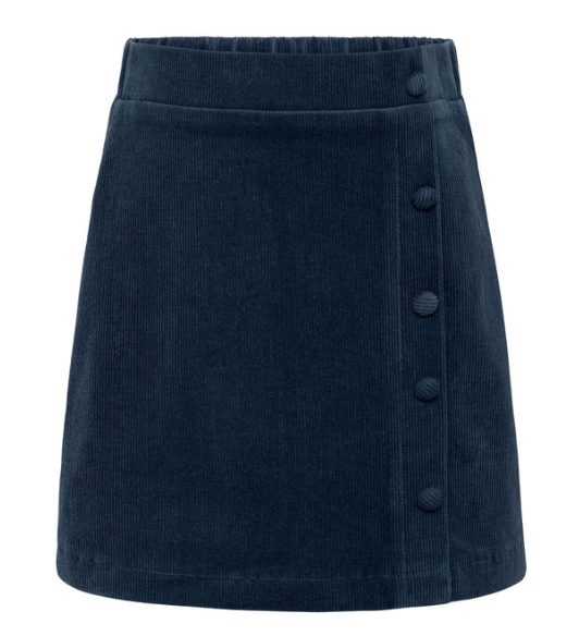Reese Cord Skirt - Dark Cerulean