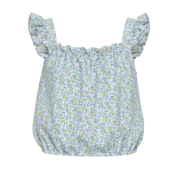Talia Top Blue Ditsy