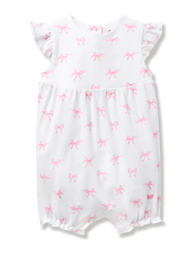 Summer Romper w/Pink Bows Print