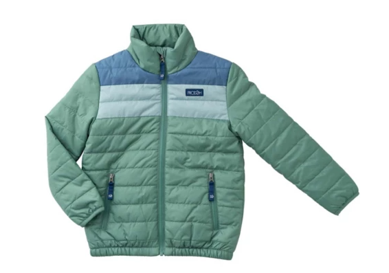 Puffer Jacket Frosty Spruce Colorblock