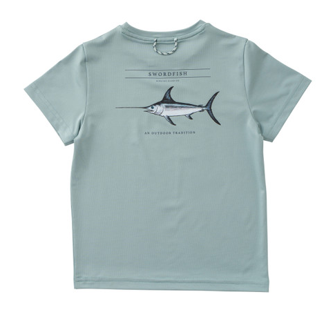 Pro Perf Blue Surf Tee - Swordfish