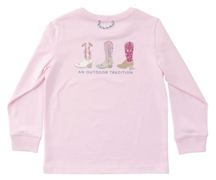 Cotton Pink Tulle Tee - Cowgirl Boots