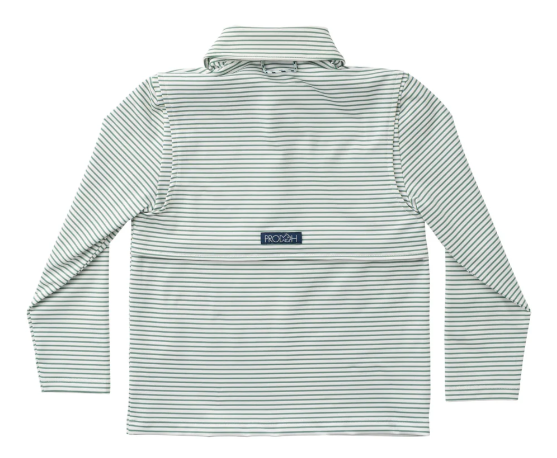 Pro Perf Frosty Spruce Stripe Polo- Boys