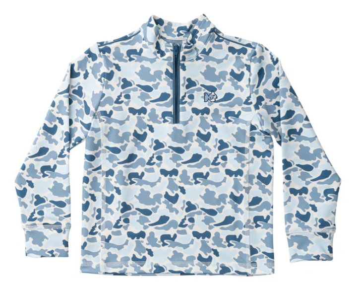 Pro Perf 1/4 Zip Pullover - Blue Camo