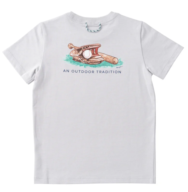 Grey Baseball Art Tee
