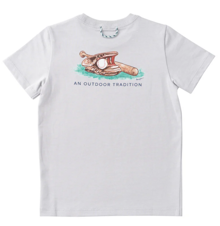 Grey Baseball Art Tee