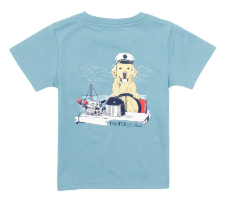 Boys Golden Captain Coastal Ski Tee