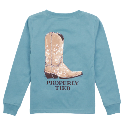 Sky Cowgirl Boot Tee