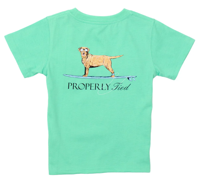 Waverider SS Wash Green Tee