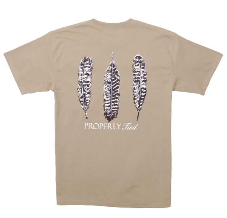 Triple Feather SS Sand Tee