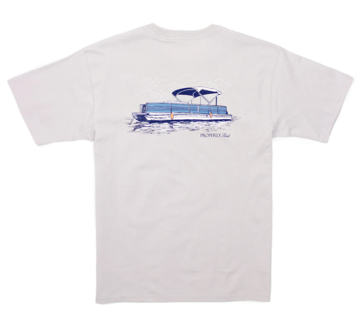 Party Barge SS Ice Grey Tee