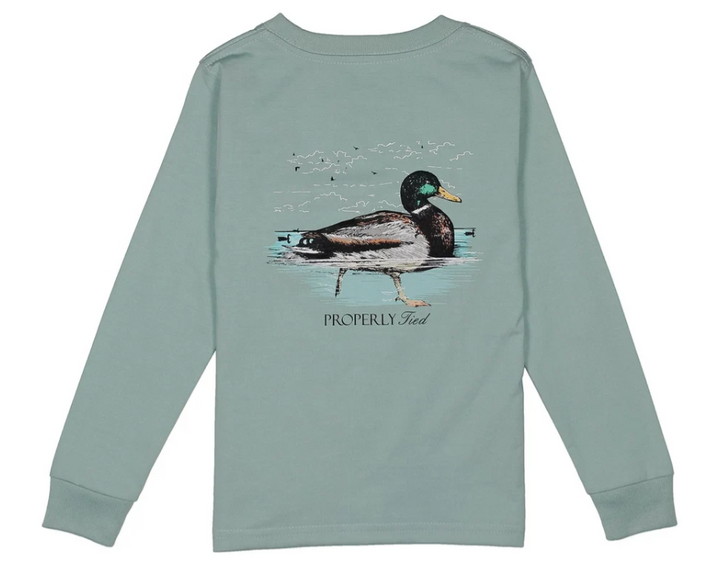 Swimming Mallard LS Marine Mist
