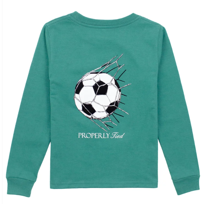 Goal LS Teal Tee