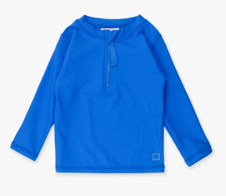 Sonic Blue Zip Rash Guard