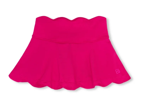 Zoe Scallop Skort - Power Pink