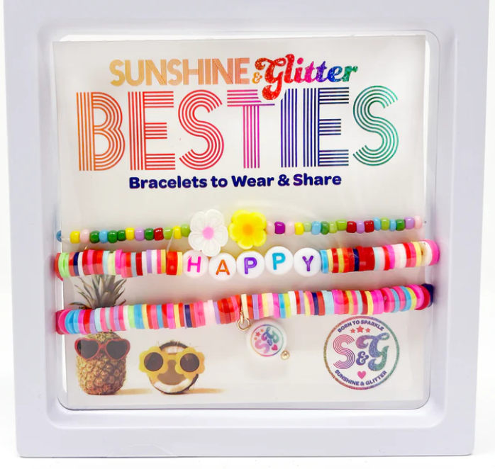 Bestie Bracelet Set - Happy