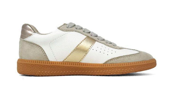 Sydney Gold/WHT Sneakers