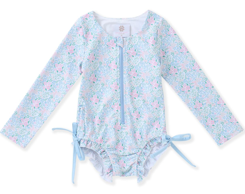Ditsy Bloom LS Rashguard Suit