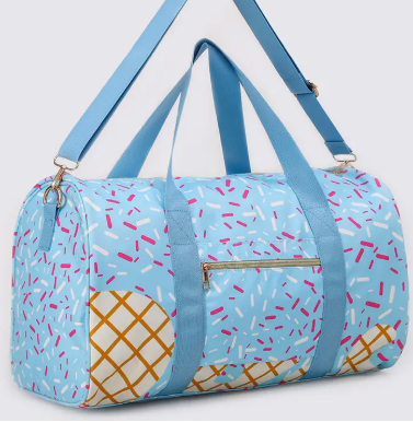 Ice Cream Pattern Duffle Bag