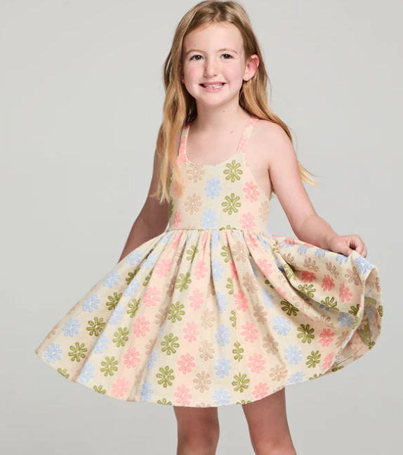 Lyllie Mini Multi Color Flower Dress