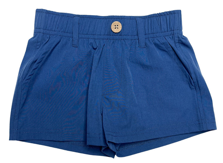 Navy - Perf Play Shorts