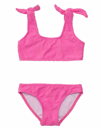 Bubblegum Bloom Crop Bikini