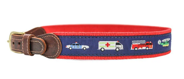 Emergency Vehicle On Red Belt