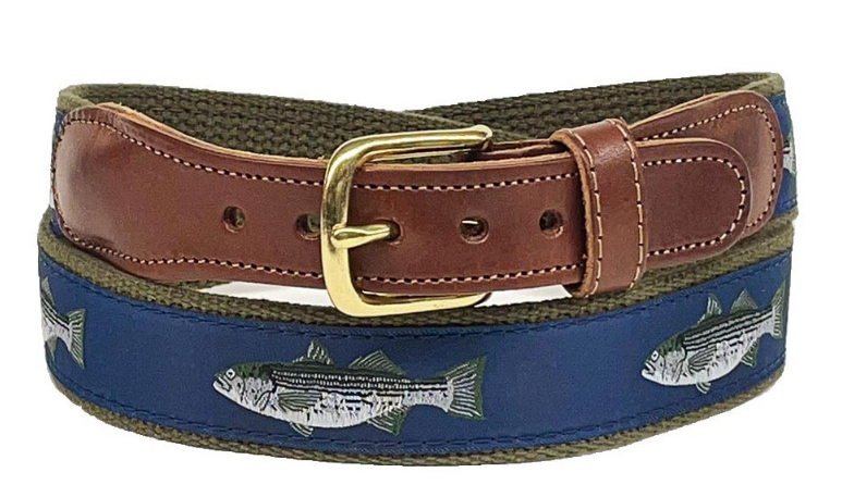 Striper On Olive Belt