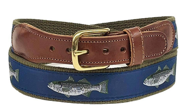 Striper On Olive Belt