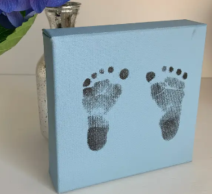 Solid Blue Foot Print Set